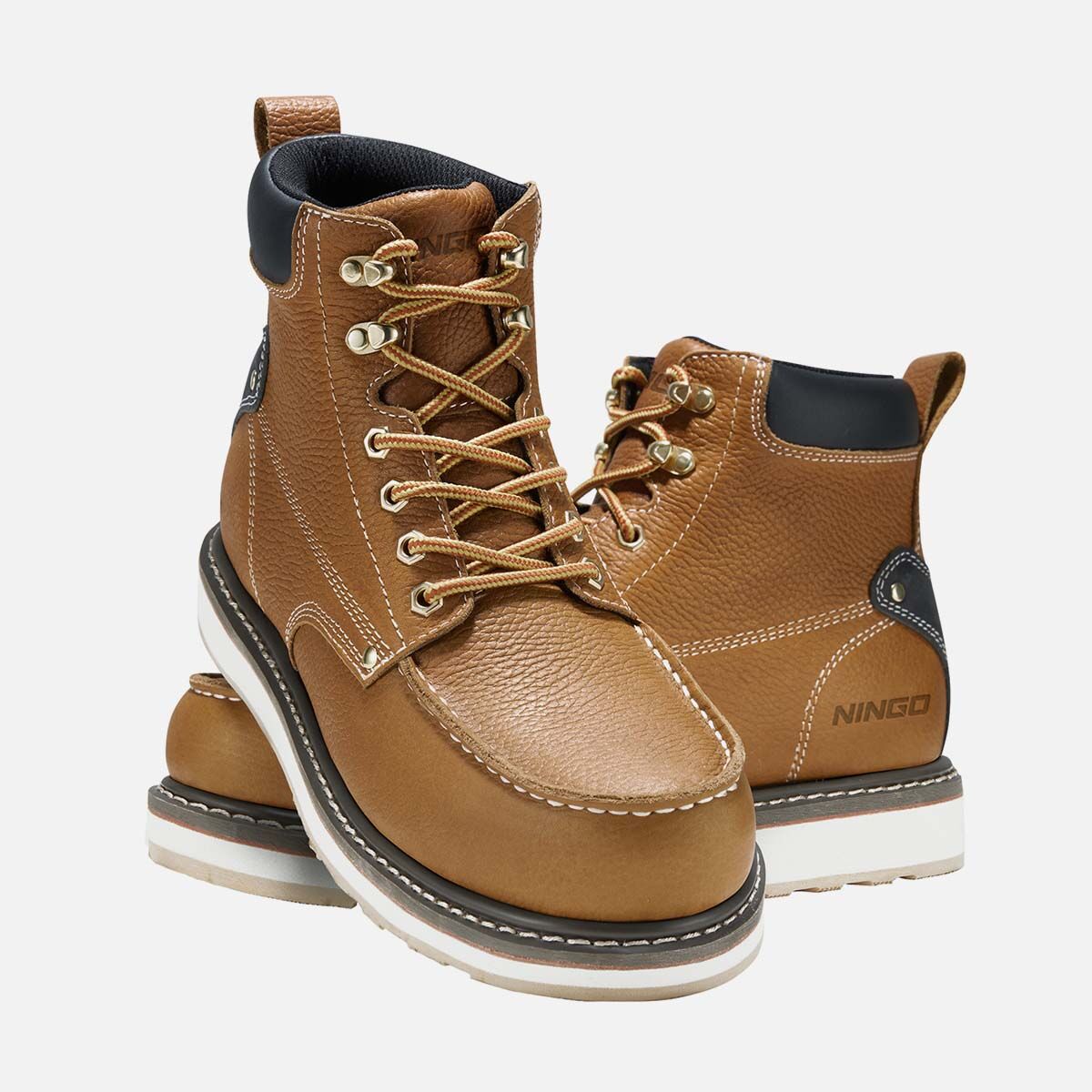Men's Moc Toe Safety Work Boots