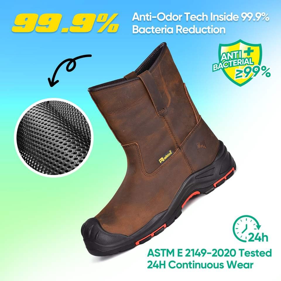 Worker anti-slip and oil-resistant safety boots
