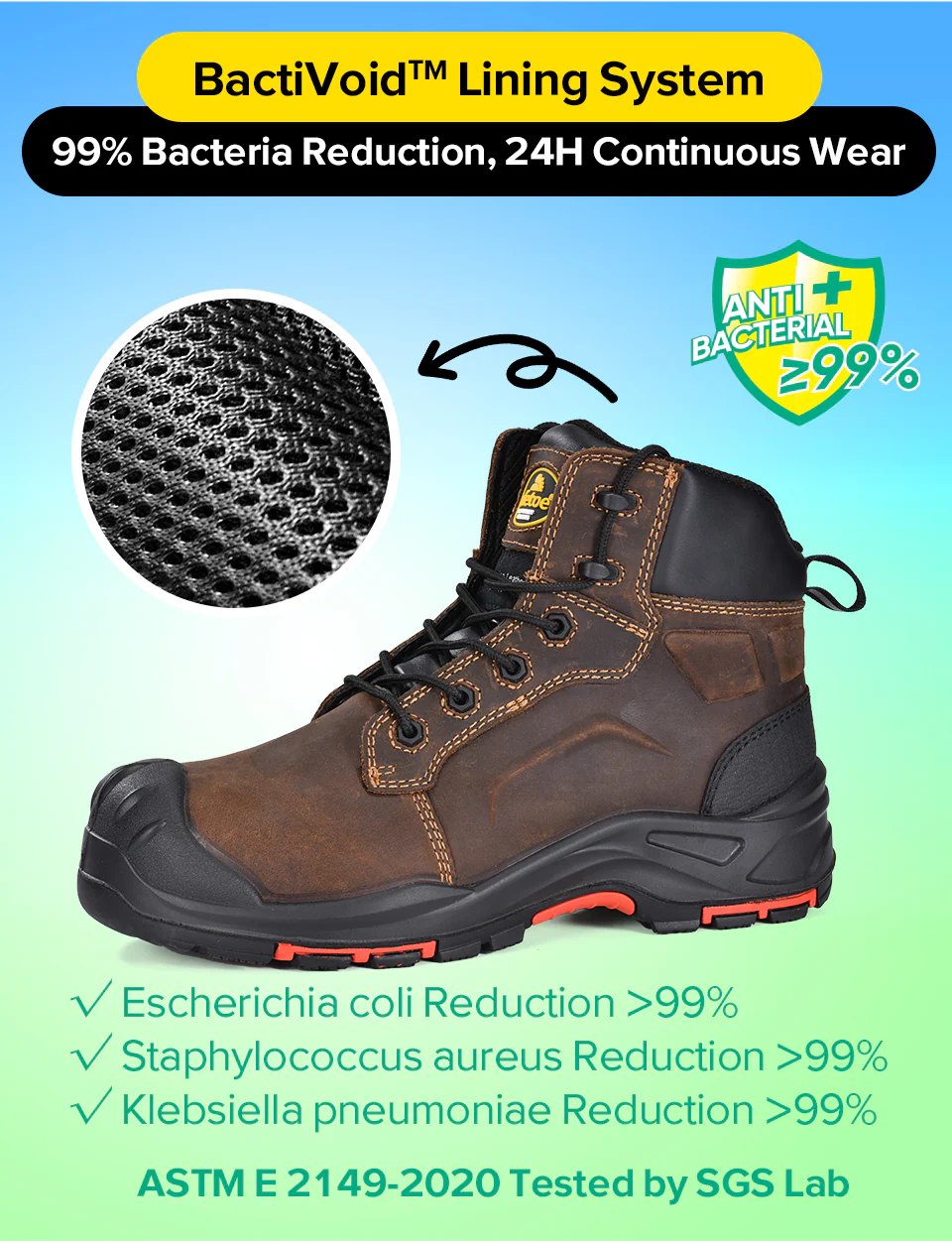 Men’s Composite Toe Leather Safety Boots