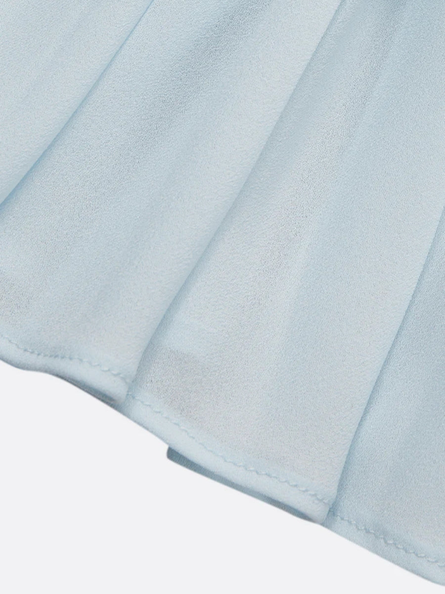 Dreamy V-Neck Plain Midi Dress