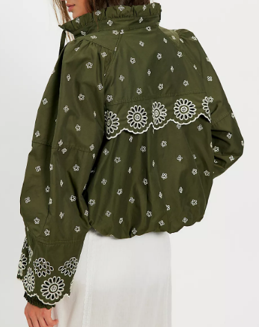 Embroidered Boho Utility Jacket