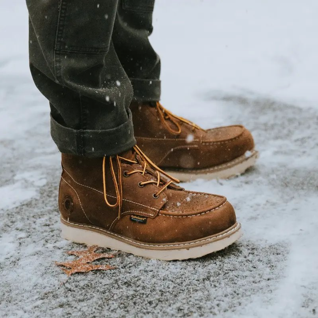 Men's 6-Inch Waterproof Moc Toe Work Boots