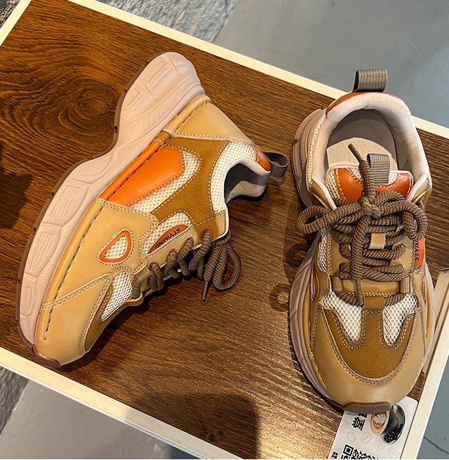 Retro Colorblock Chunky Sneakers | Platform Dad Shoes for Women