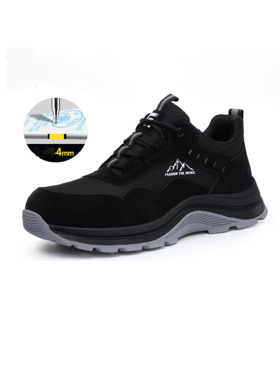 Men's Steel Toe Work Shoes, Breathable Safety Shoes
