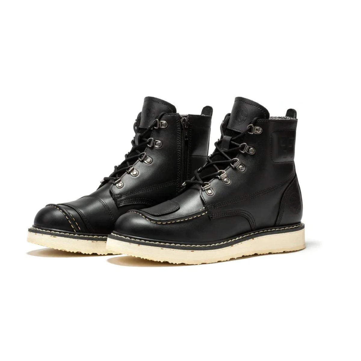 Men's Zip Sided Soft Toe Wedge Work Boots