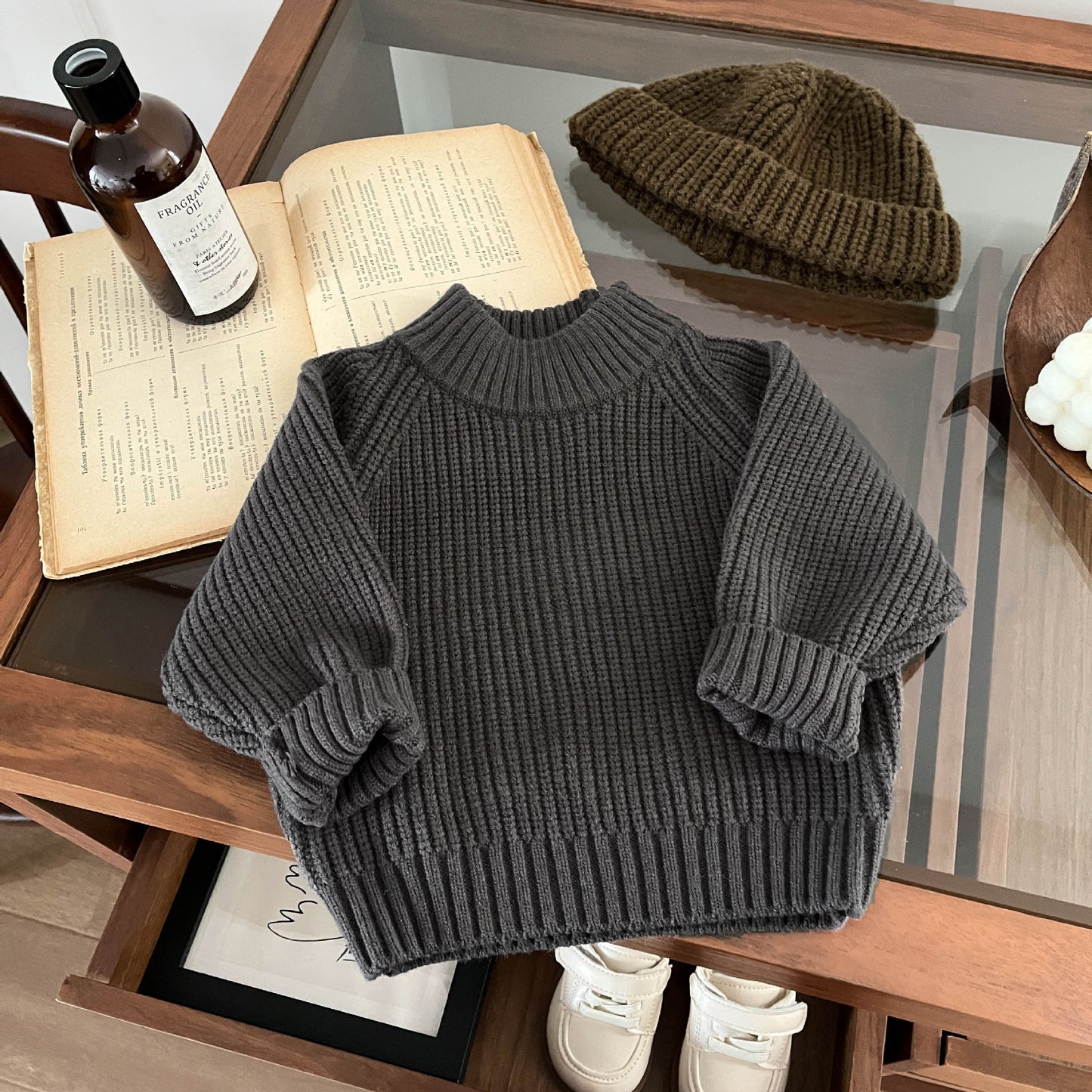 2026 New Collection Retro Autumn/Winter Children's Turtleneck Sweater