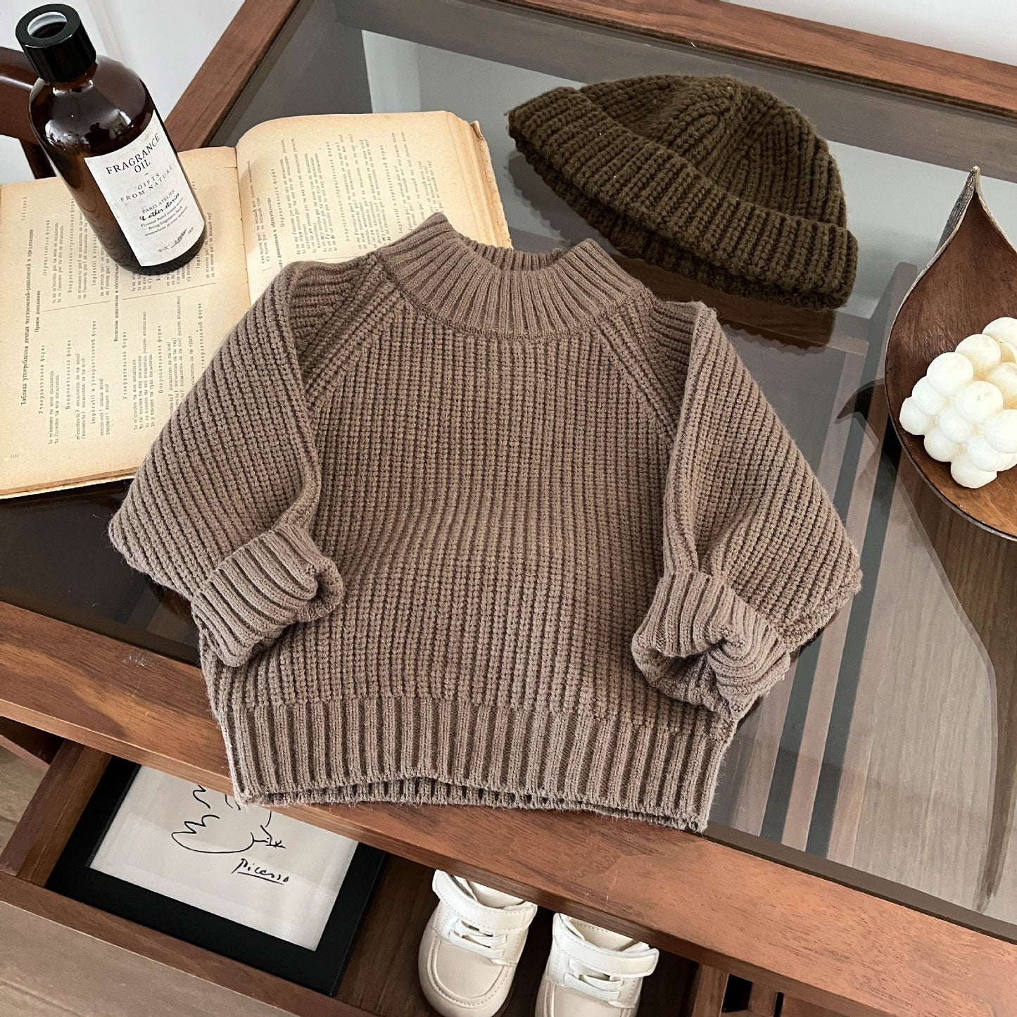 2026 New Collection Retro Autumn/Winter Children's Turtleneck Sweater
