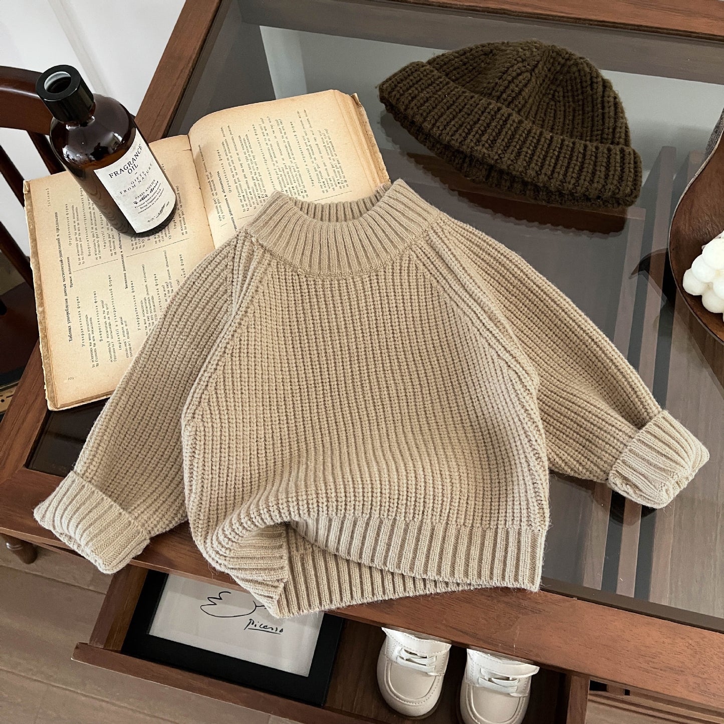 2026 New Collection Retro Autumn/Winter Children's Turtleneck Sweater