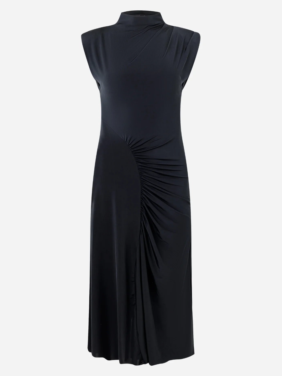 Elevated Ruched Midi Dress