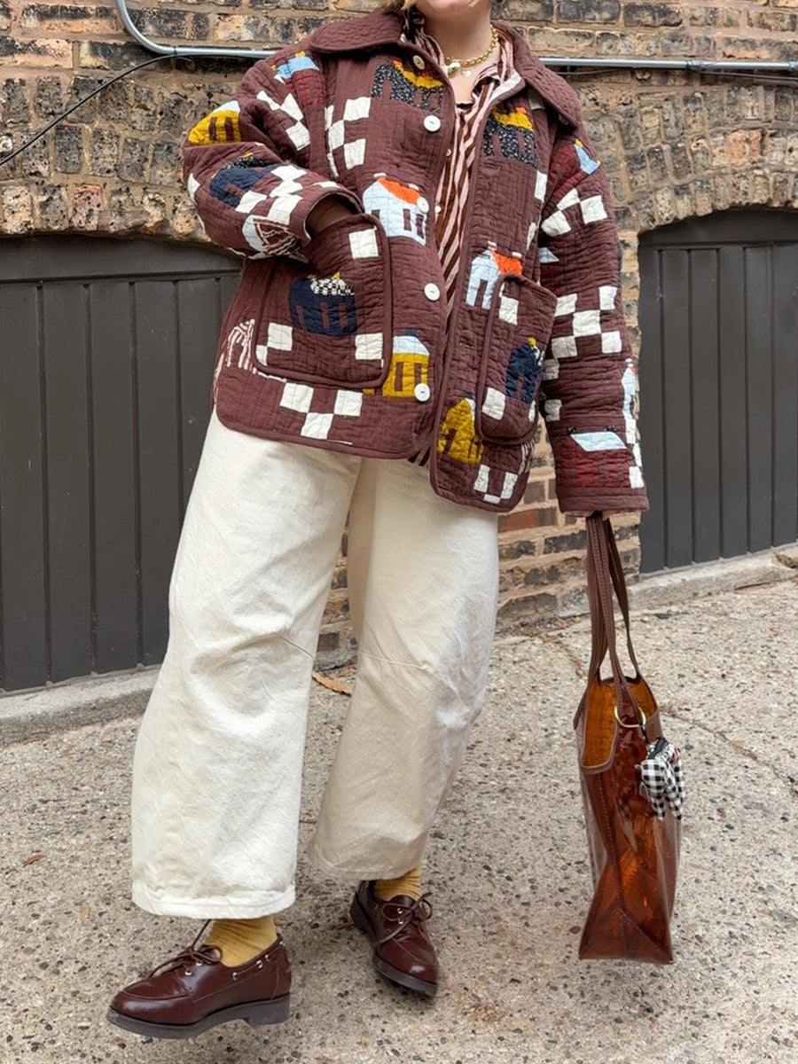 Vintage Patchwork Quilted Jacket