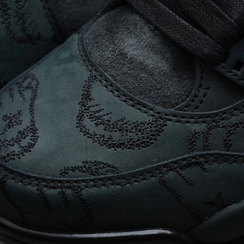 Men's Premium Suede High-Top Sneakers - KAWS-inspired Embroidered Basketball & Streetwear Shoes