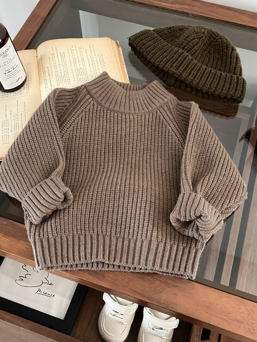 2026 New Collection Retro Autumn/Winter Children's Turtleneck Sweater