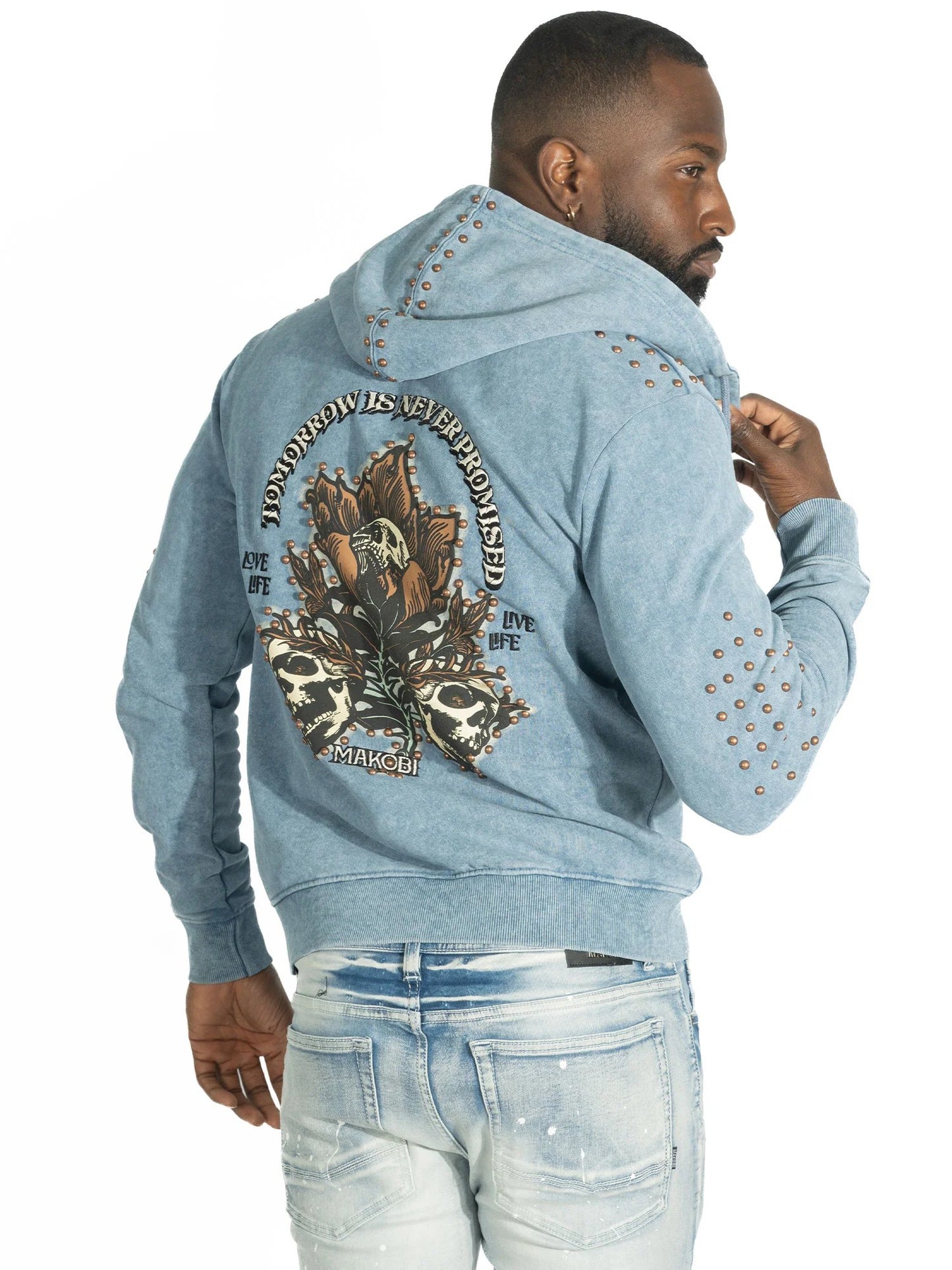 Fleece Hoodie | Bianco Zip Up