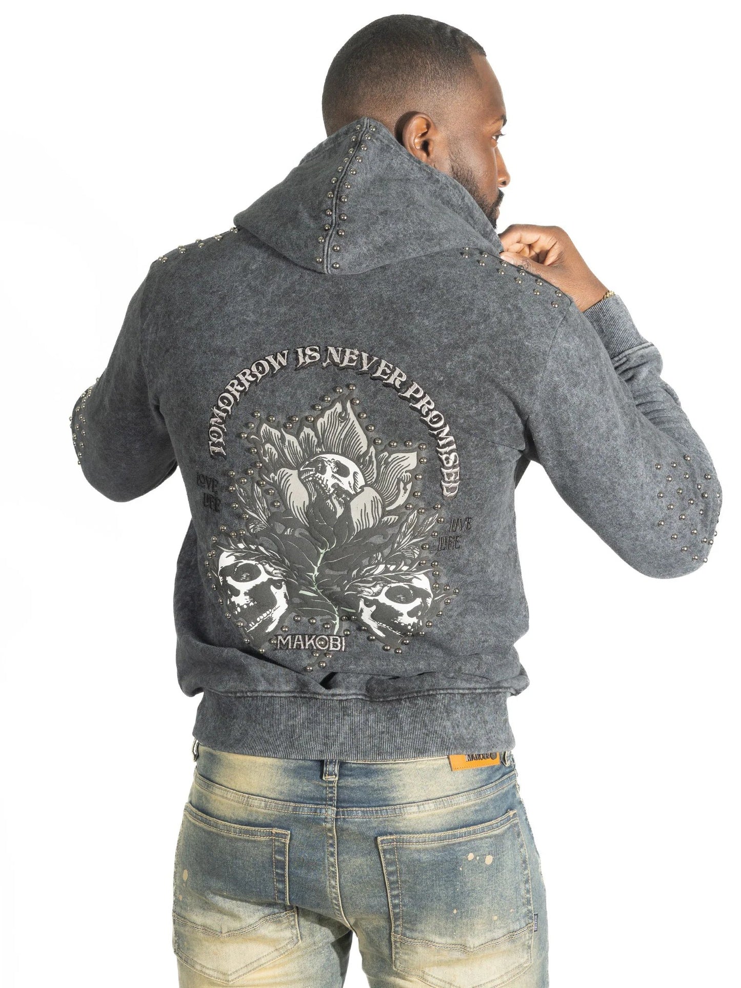 Fleece Hoodie | Bianco Zip Up