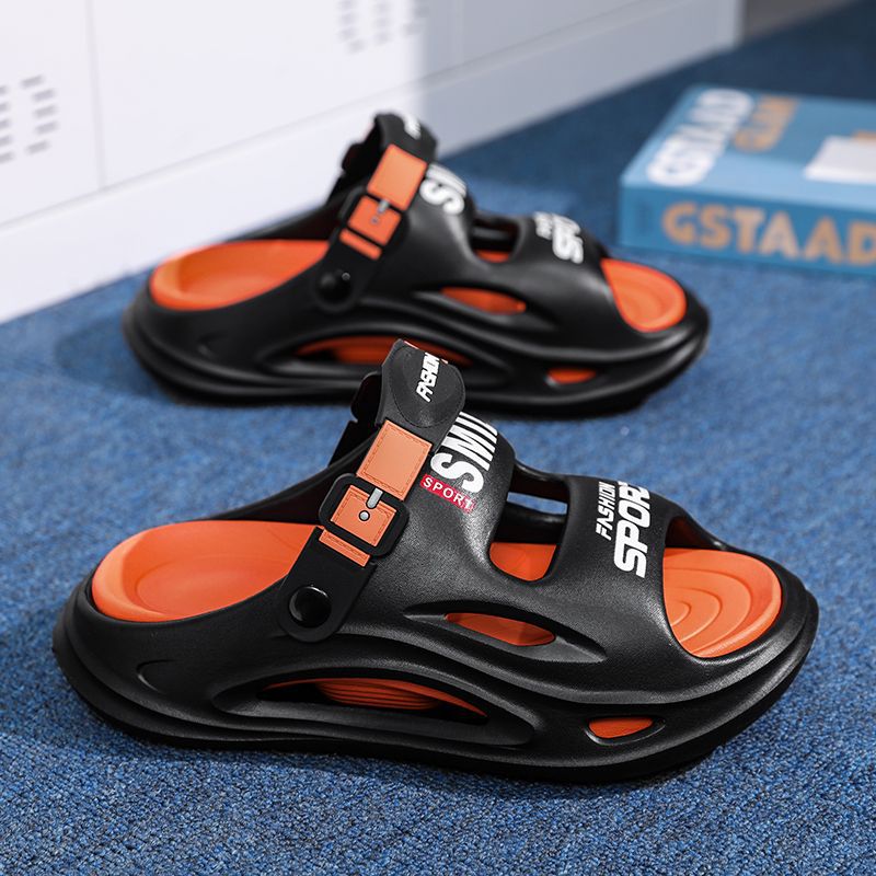 Men's Sports Sandals Thick Bottom Soft Cushion Non-Slip Waterproof Outdoor Beach Shoes