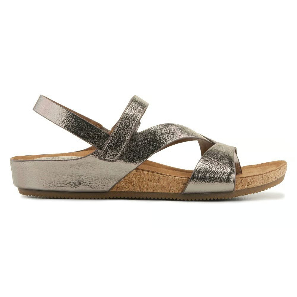 White Strappy Cork Wedge Sandals | Comfortable Footbed Sandal