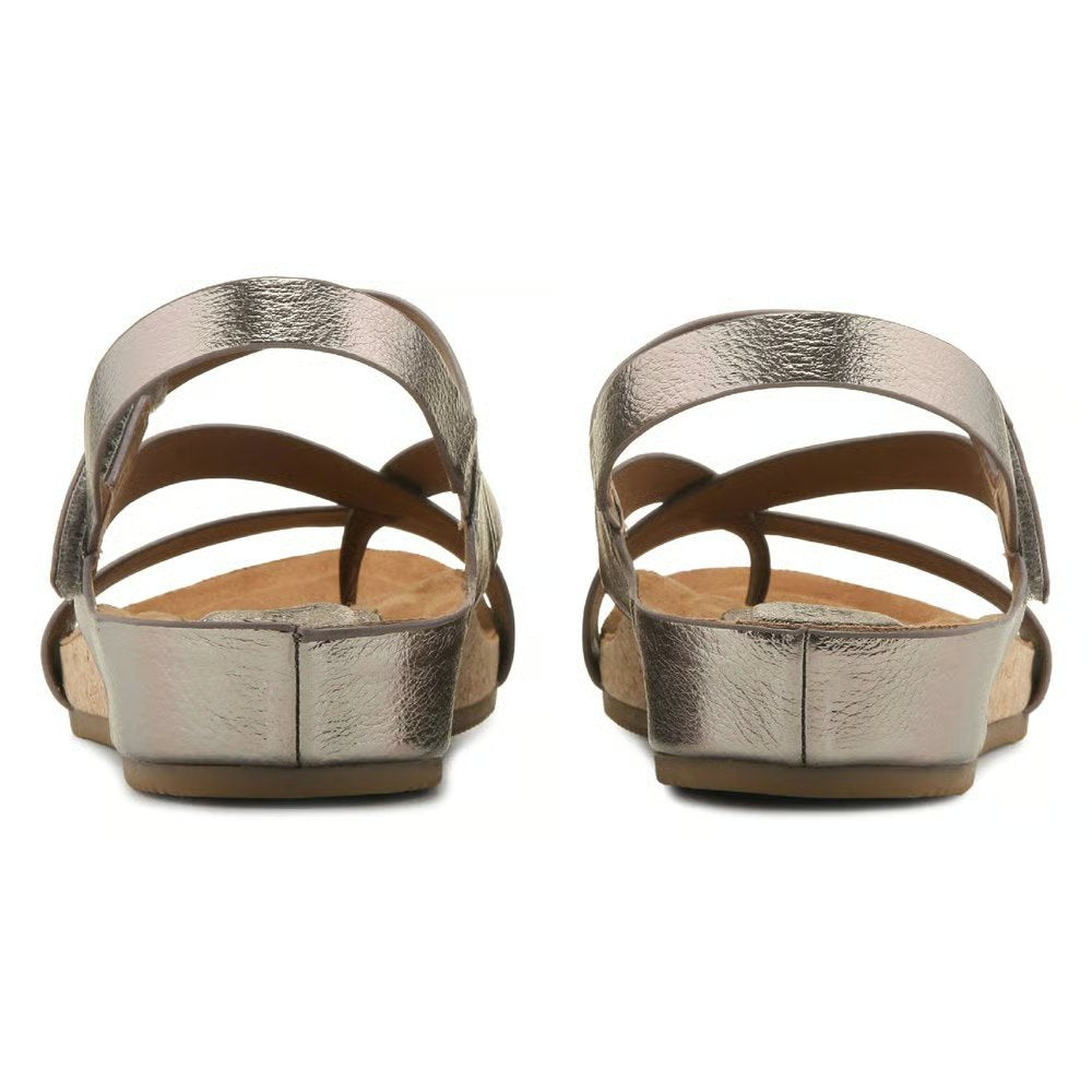 White Strappy Cork Wedge Sandals | Comfortable Footbed Sandal