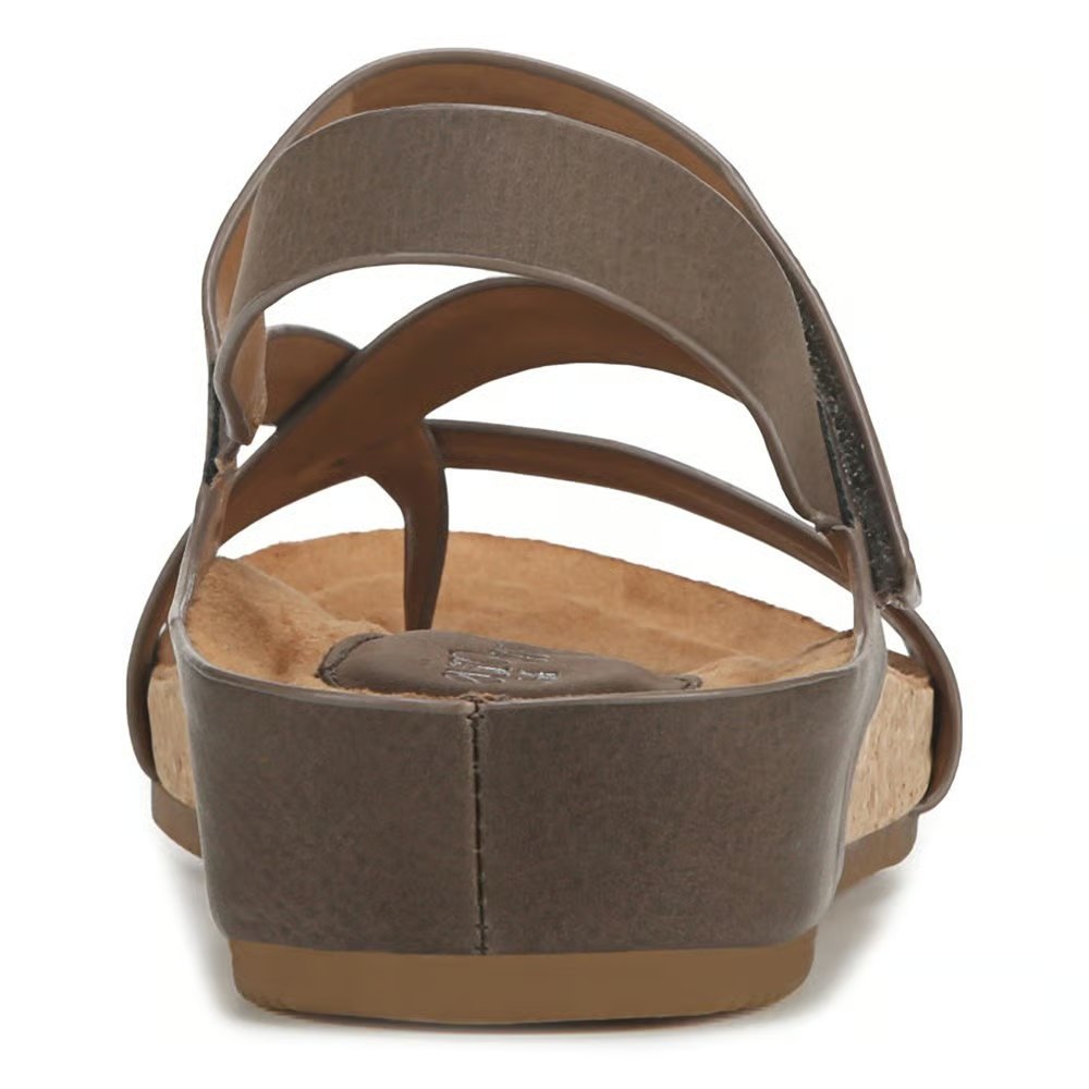 White Strappy Cork Wedge Sandals | Comfortable Footbed Sandal