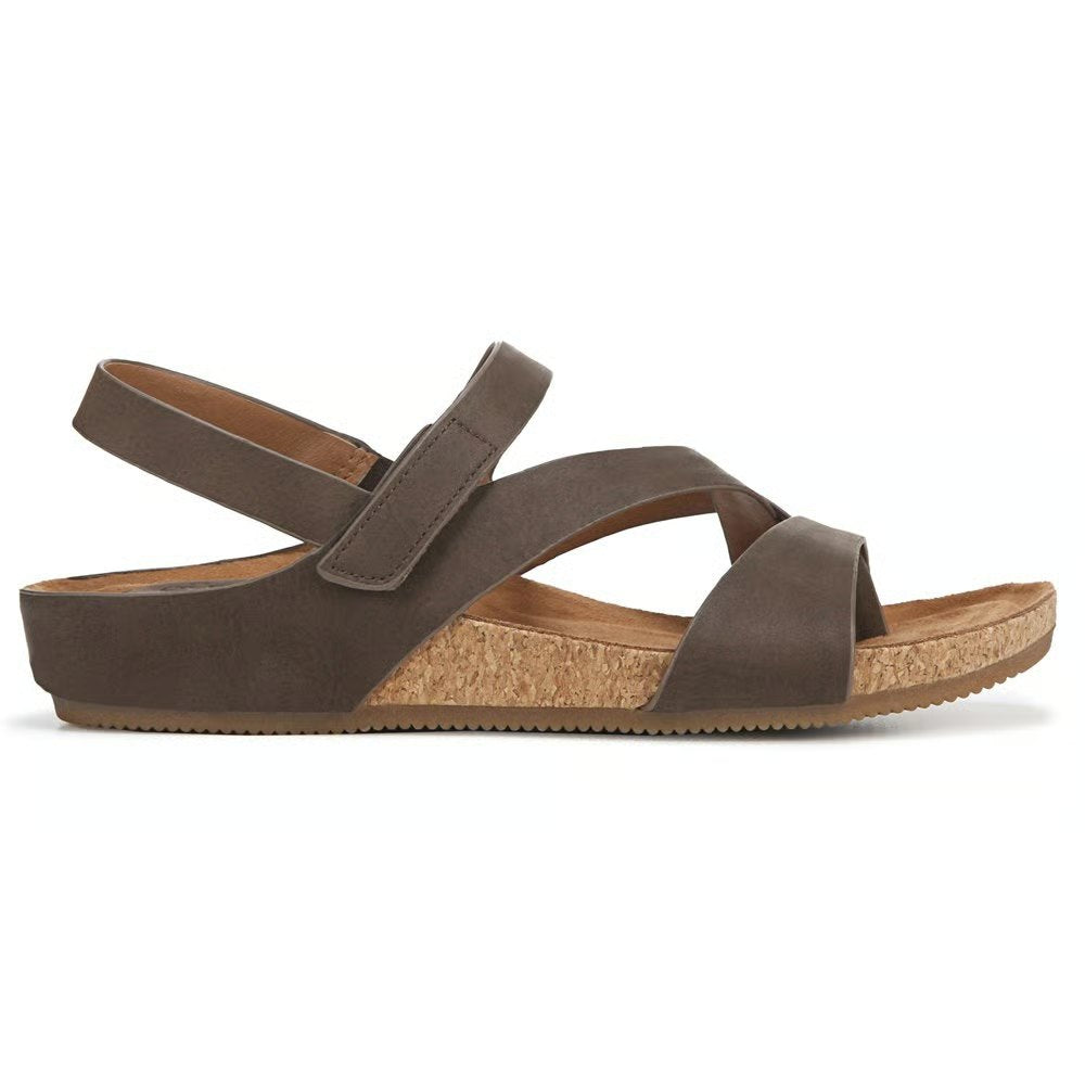 White Strappy Cork Wedge Sandals | Comfortable Footbed Sandal