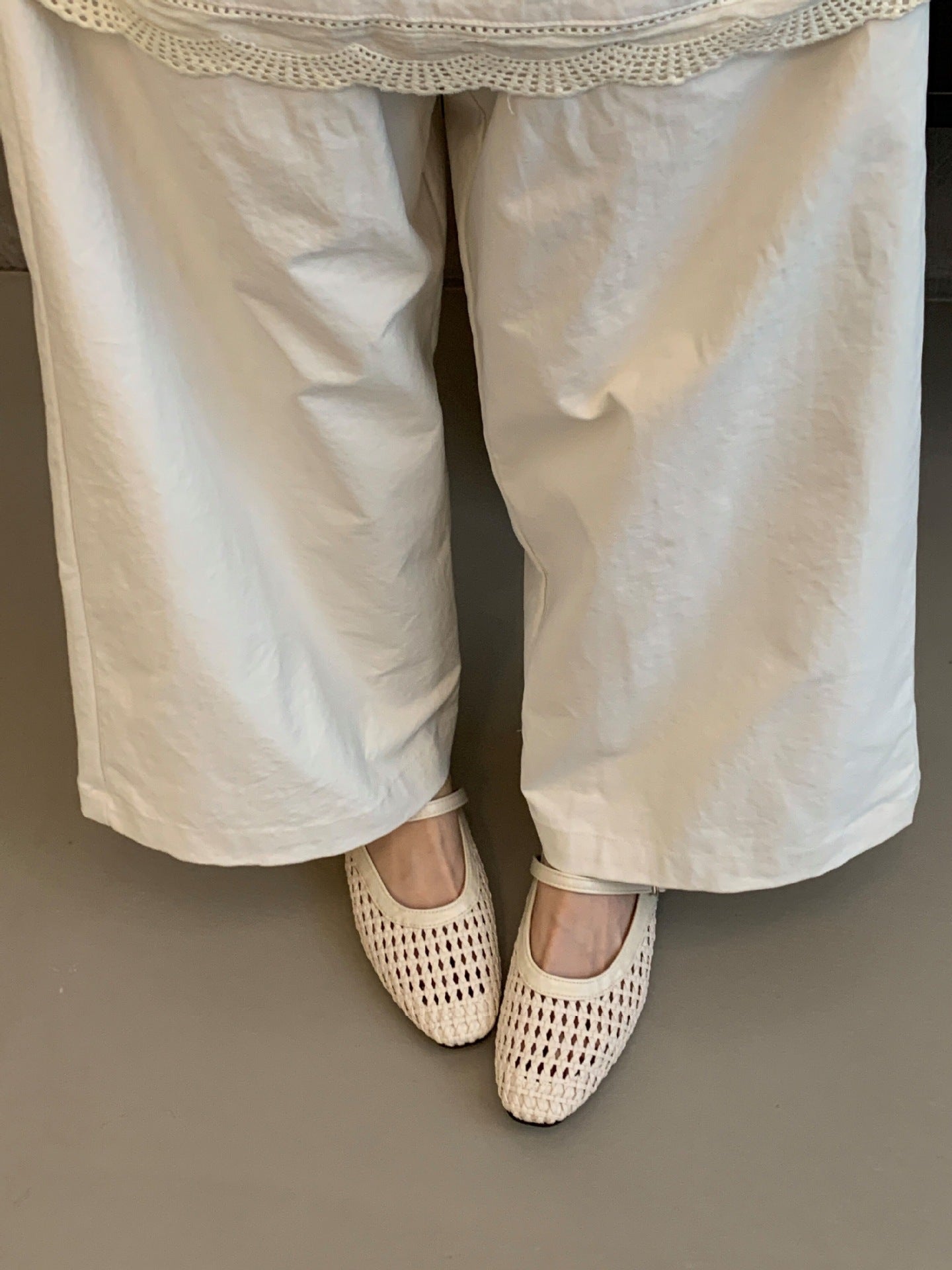 Woven Square-Toe Mary Jane Mules | Breathable Low-Heel Summer Flats