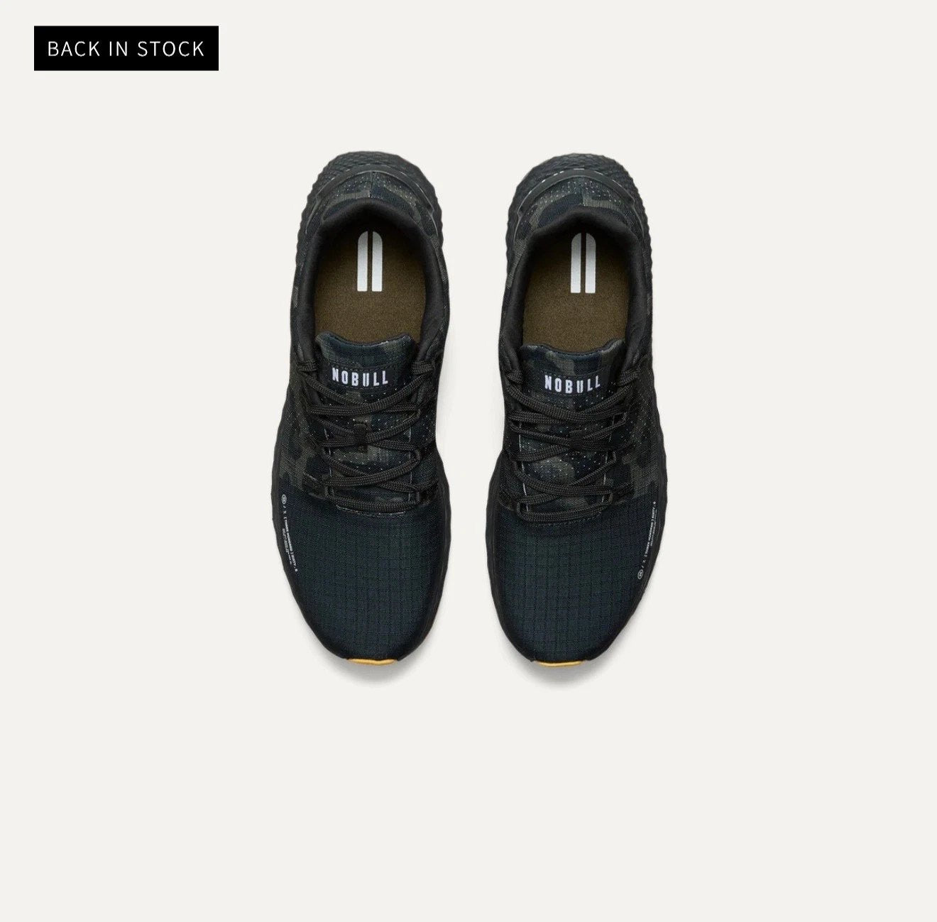 Men's Black Camo Ripstop Cross-Training Shoes