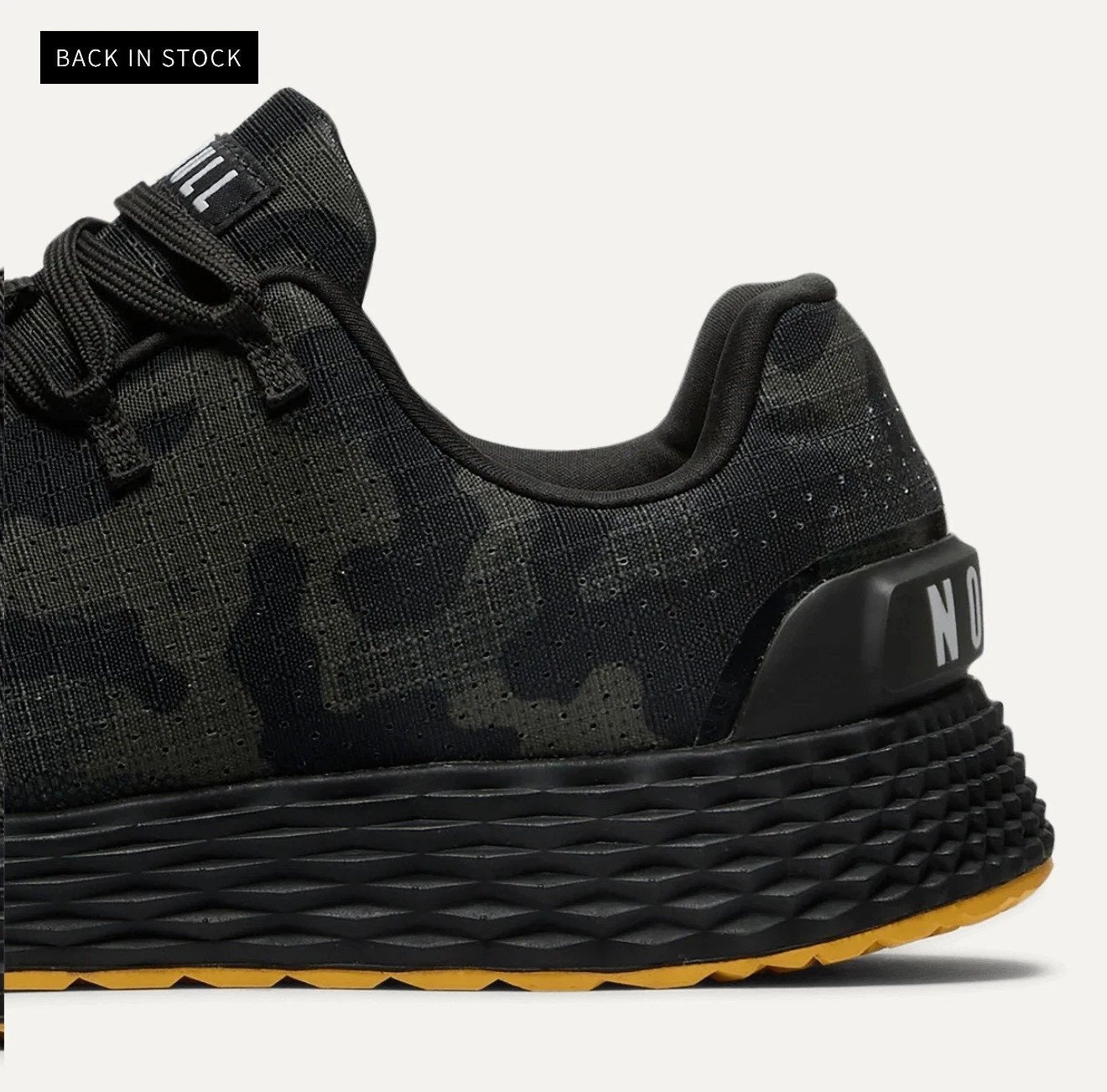 Men's Black Camo Ripstop Cross-Training Shoes