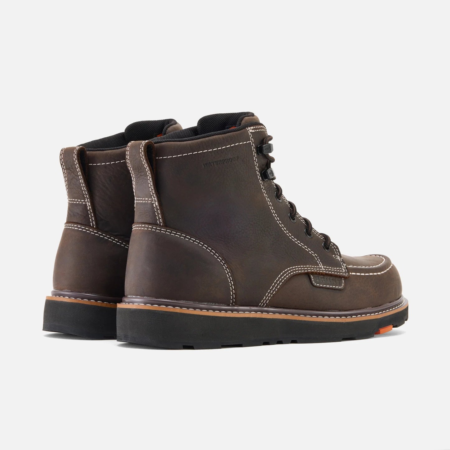 Men’s The Marin Waterproof Soft Toe Work Boots, 6” Full-Grain Leather Moc Toe Boots
