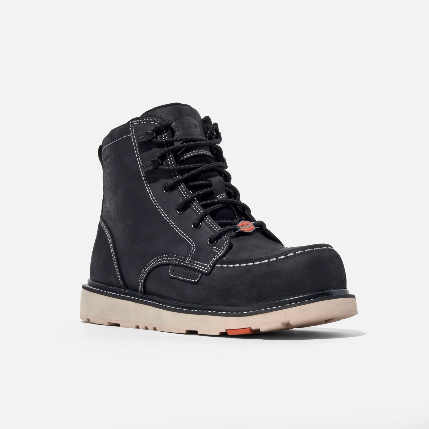 Men’s The Marin Waterproof Soft Toe Work Boots, 6” Full-Grain Leather Moc Toe Boots