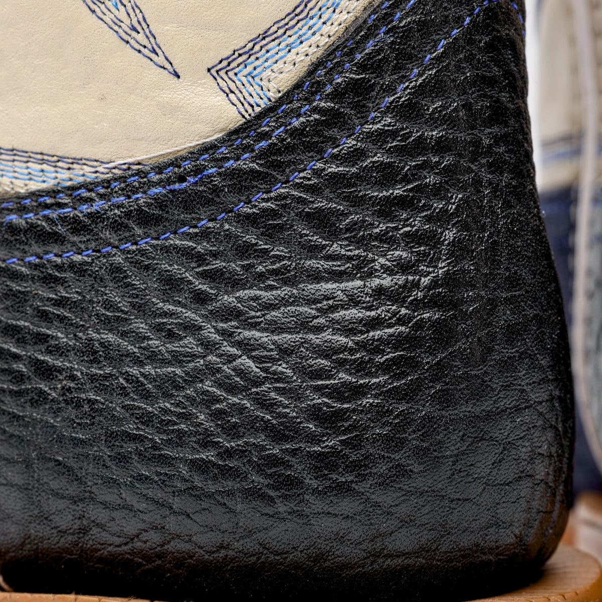 Blue Jean Rough-Out Western Boots, Square Toe Full