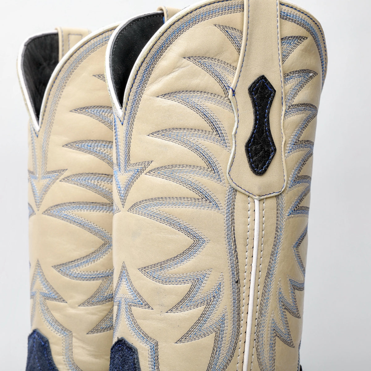 Blue Jean Rough-Out Western Boots, Square Toe Full