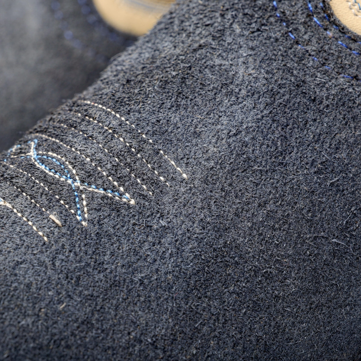 Blue Jean Rough-Out Western Boots, Square Toe Full