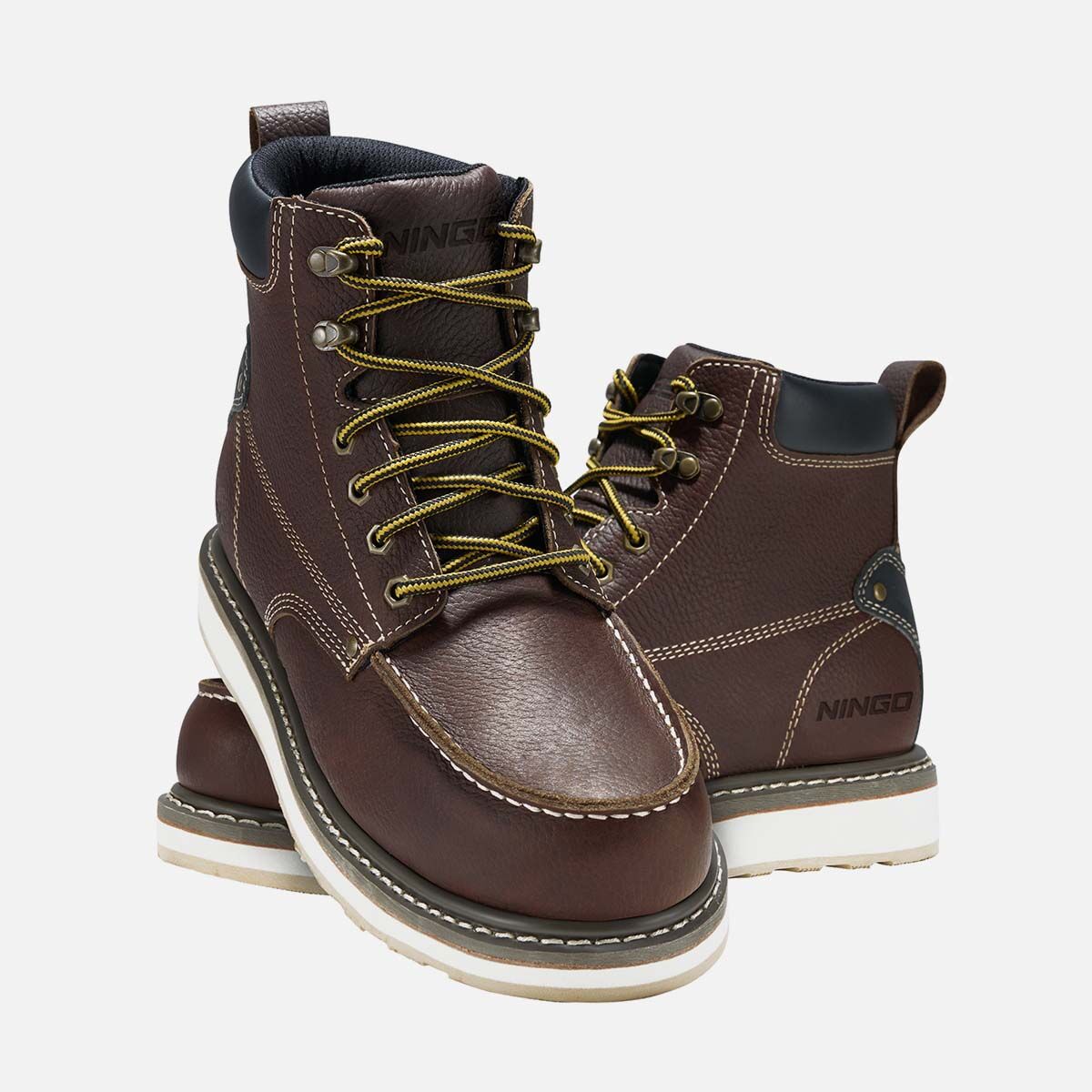 Men's Moc Toe Safety Work Boots