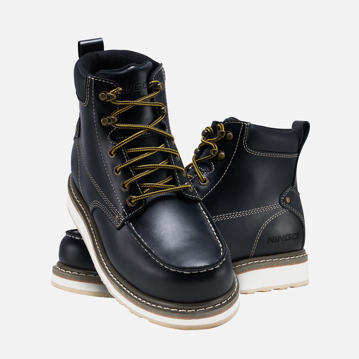 Men's Moc Toe Safety Work Boots