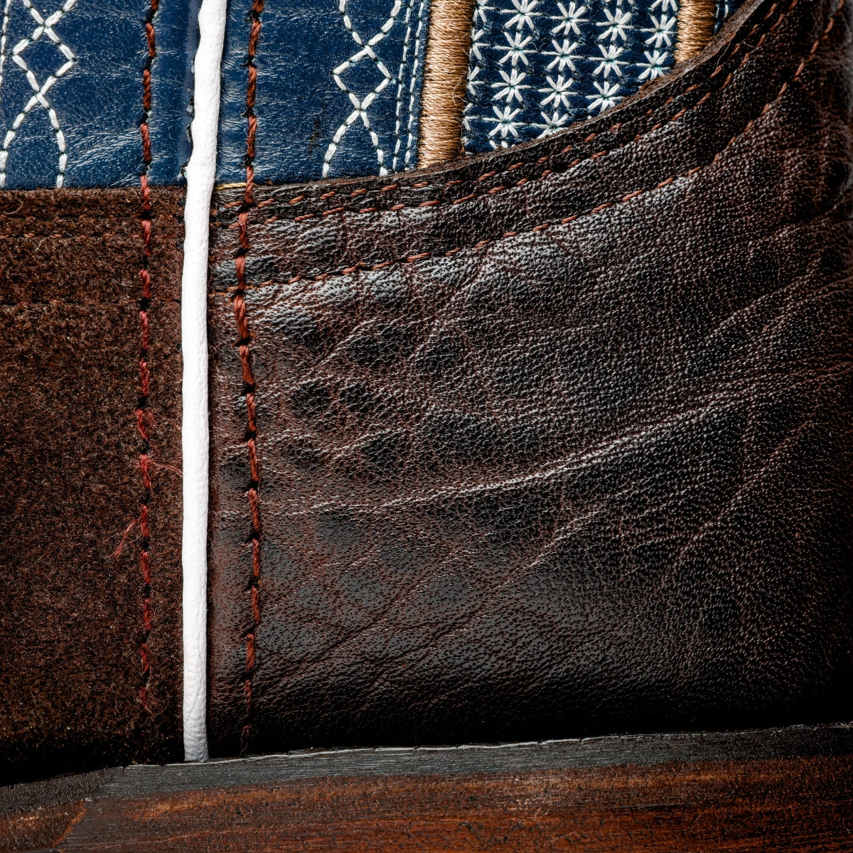 Men’s Chocolate Brown Rough-Out Western Boots, Square Toe Leather Cowboy Boots