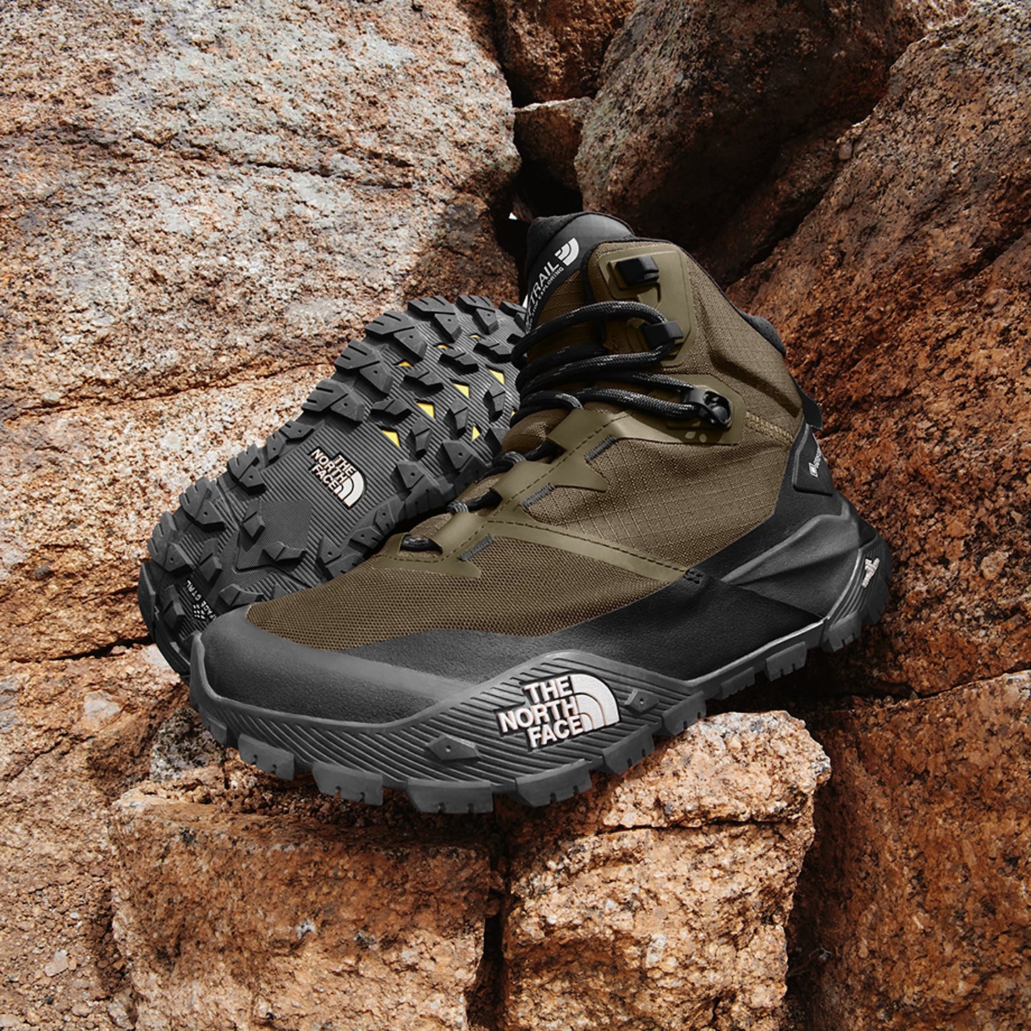 Men’s TNF Offtrail GORE-TEX® Waterproof Mid Hiking Boots, Rugged Non-Slip Trail Shoes