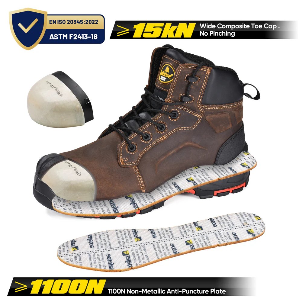 Men’s Composite Toe Leather Safety Boots