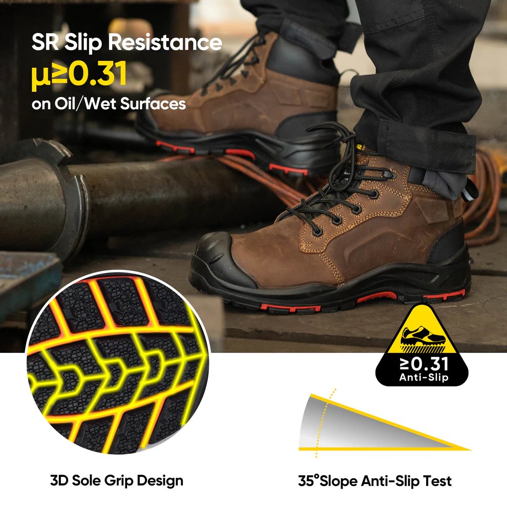 Men’s Composite Toe Leather Safety Boots