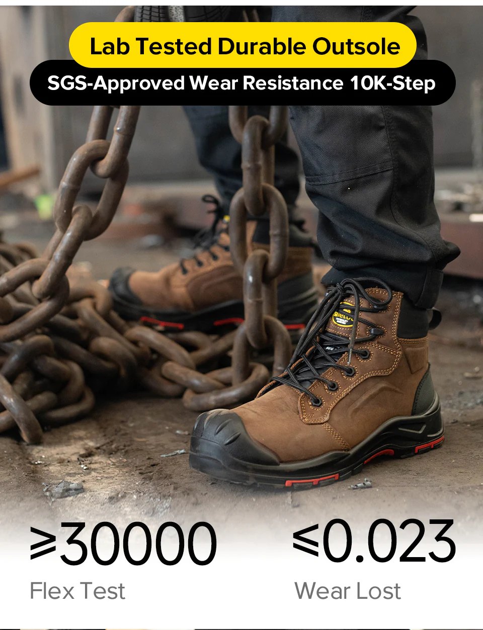 Men’s Composite Toe Leather Safety Boots