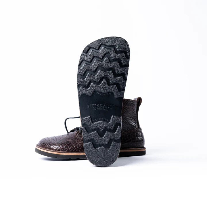 BAILAY BOOT - Full-Grain Textured Leather Chukka Boots