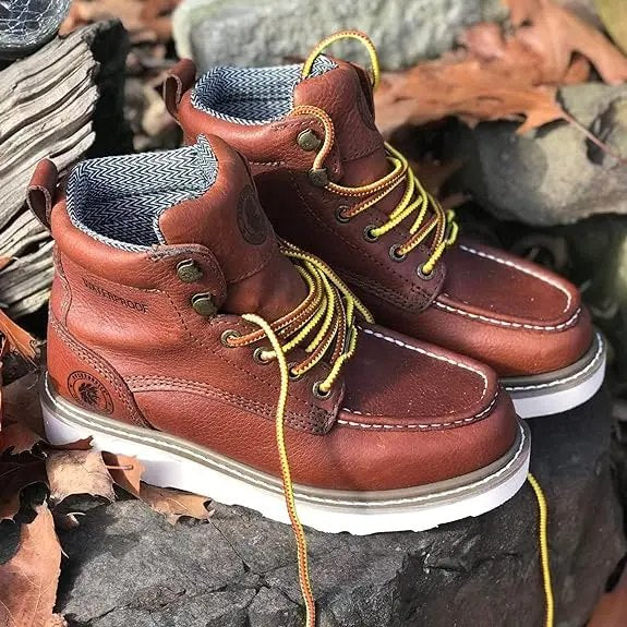 Men's 6-Inch Waterproof Moc Toe Work Boots