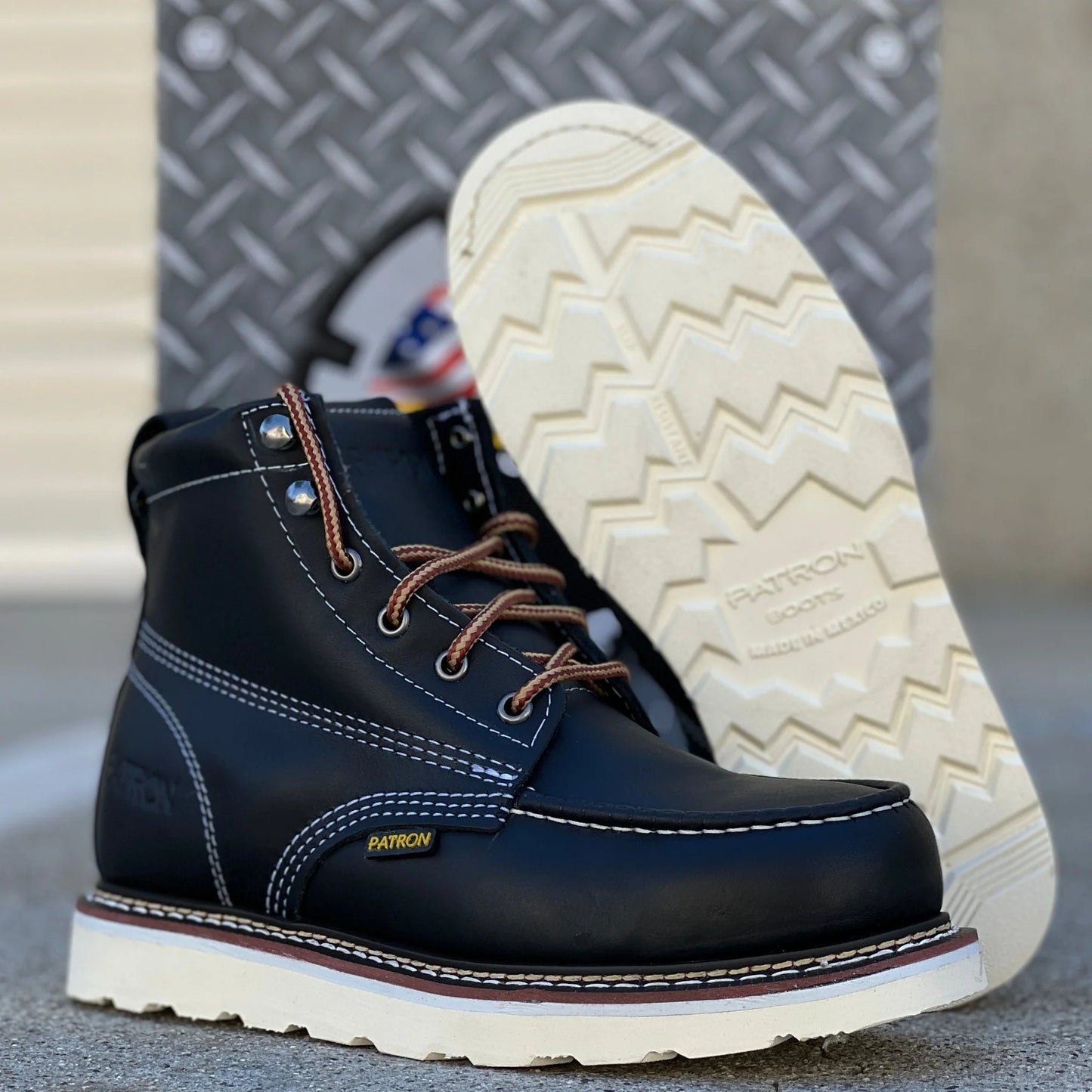 Men's 6-Inch Composite Toe Moc Toe Safety Shoes
