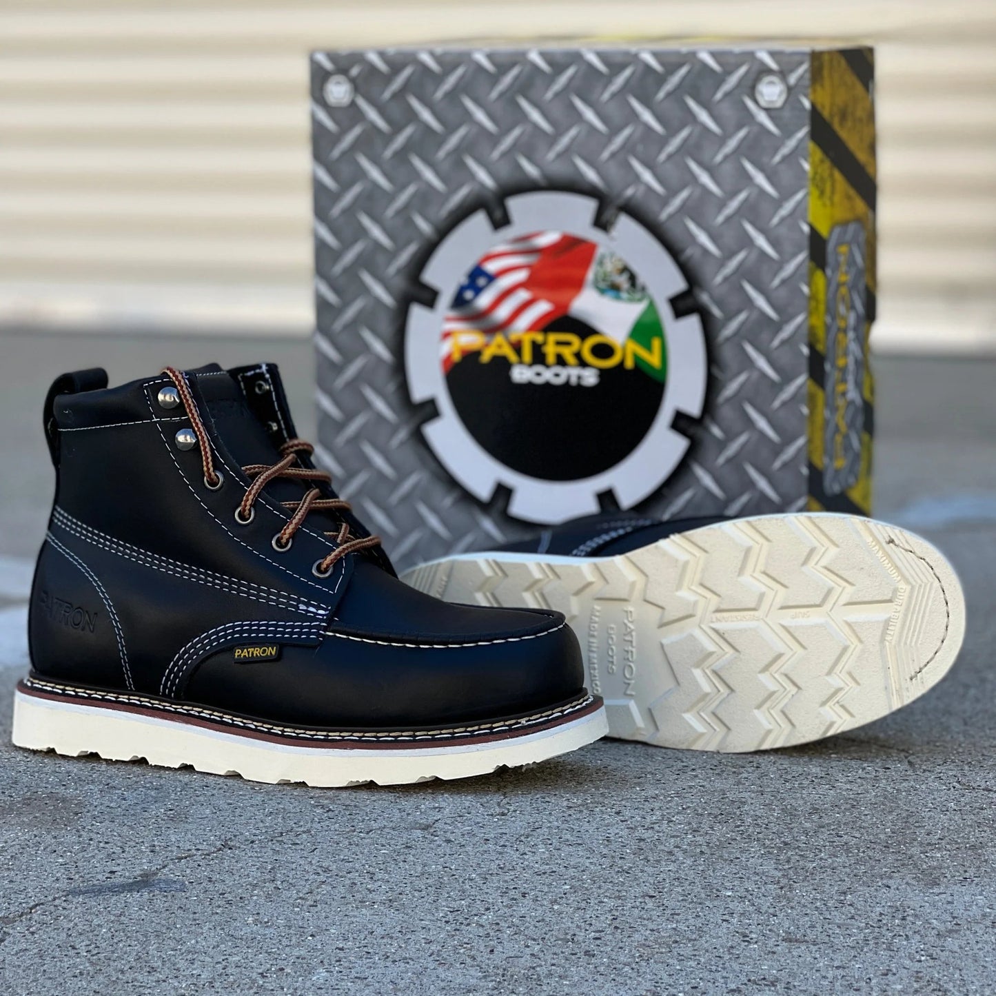 Men's 6-Inch Composite Toe Moc Toe Safety Shoes