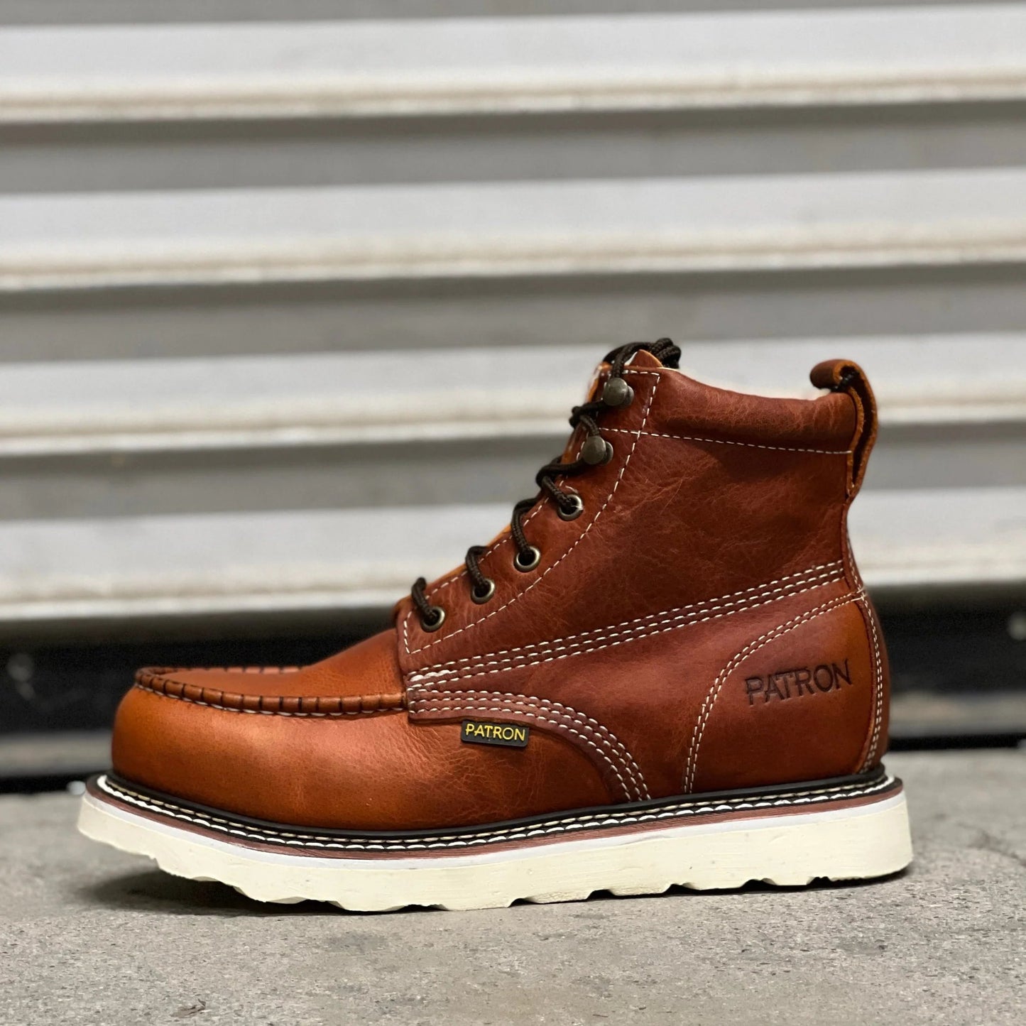 Men's 6-Inch Composite Toe Moc Toe Safety Shoes