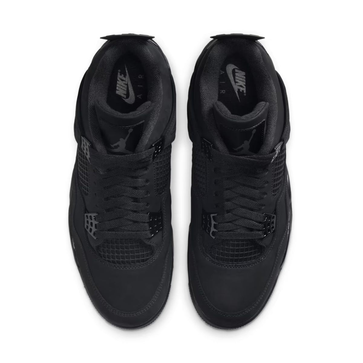 Jodan 4 "Black Cat" Men’s Premium Black Suede Basketball Sneakers