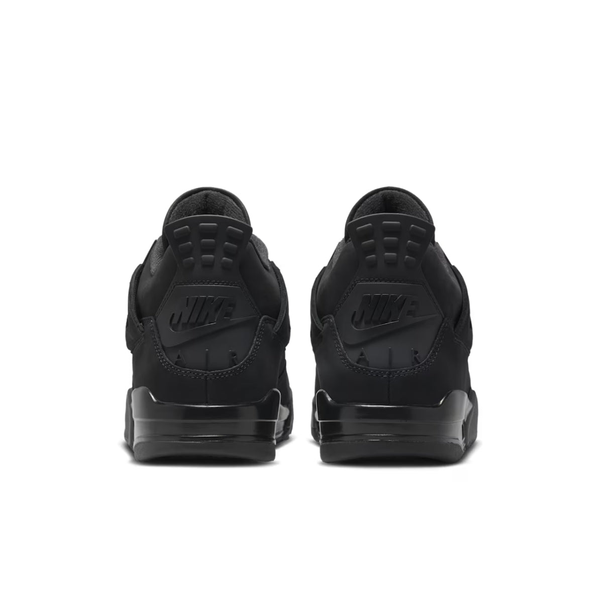 Jodan 4 "Black Cat" Men’s Premium Black Suede Basketball Sneakers