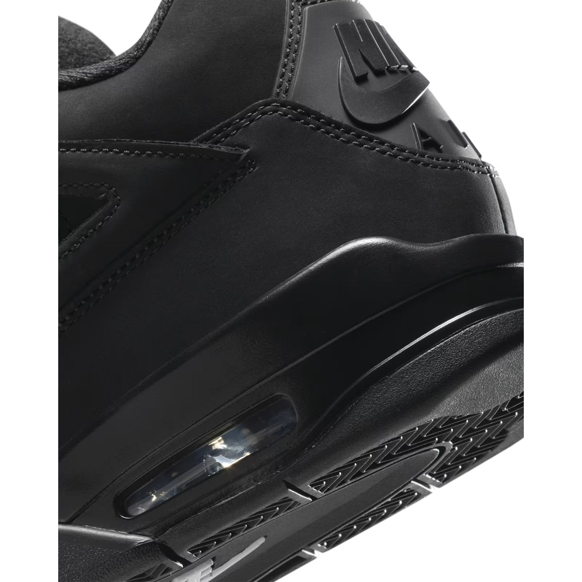 Jodan 4 "Black Cat" Men’s Premium Black Suede Basketball Sneakers