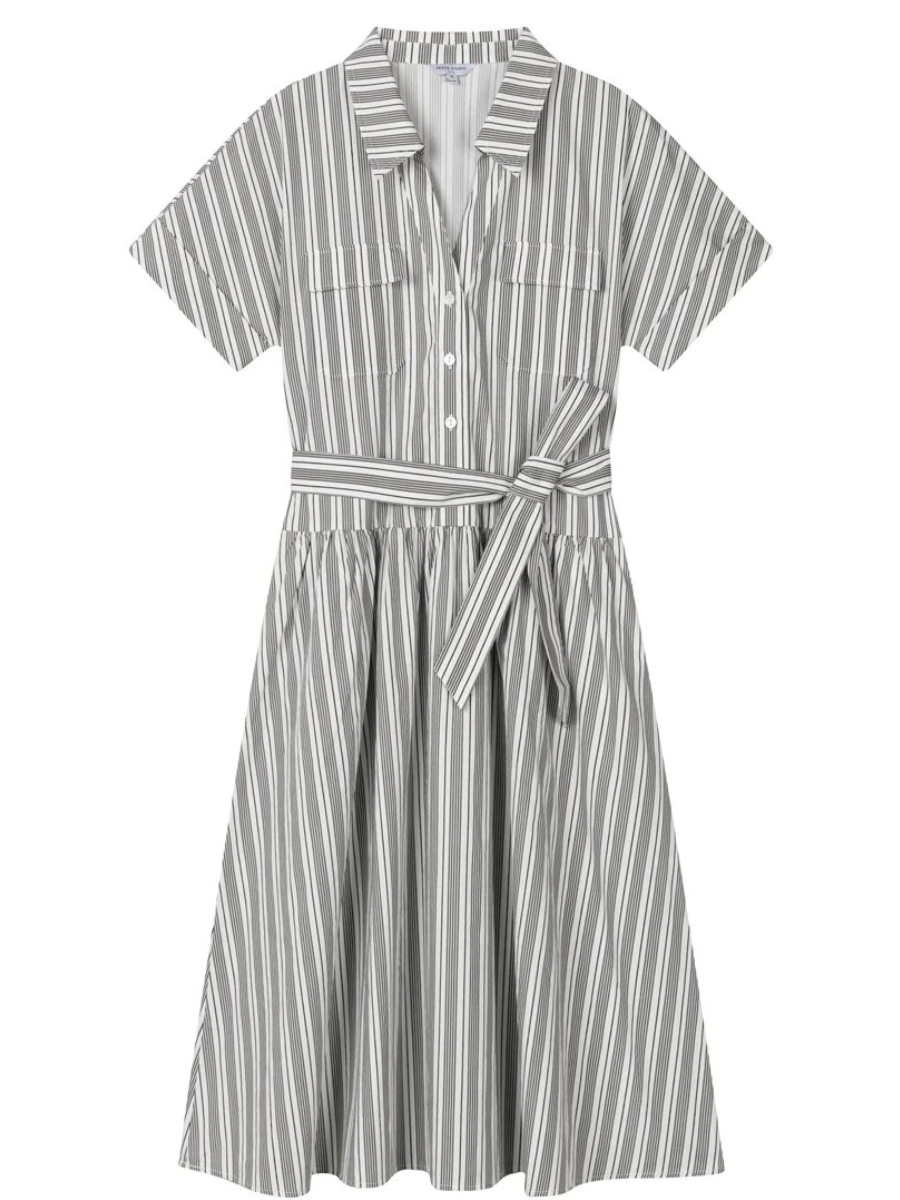 The Coastal Stripe Shirt Dress