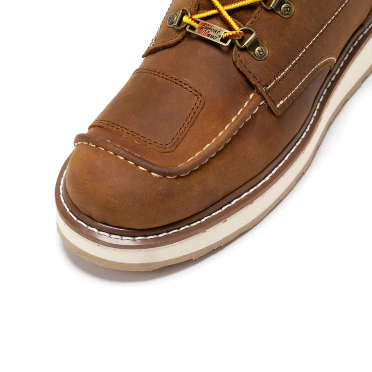 Men's Zip Sided Soft Toe Wedge Work Boots
