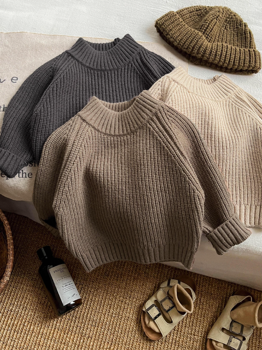 2026 New Collection Retro Autumn/Winter Children's Turtleneck Sweater