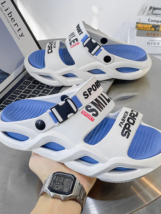 Men's Sports Sandals Thick Bottom Soft Cushion Non-Slip Waterproof Outdoor Beach Shoes